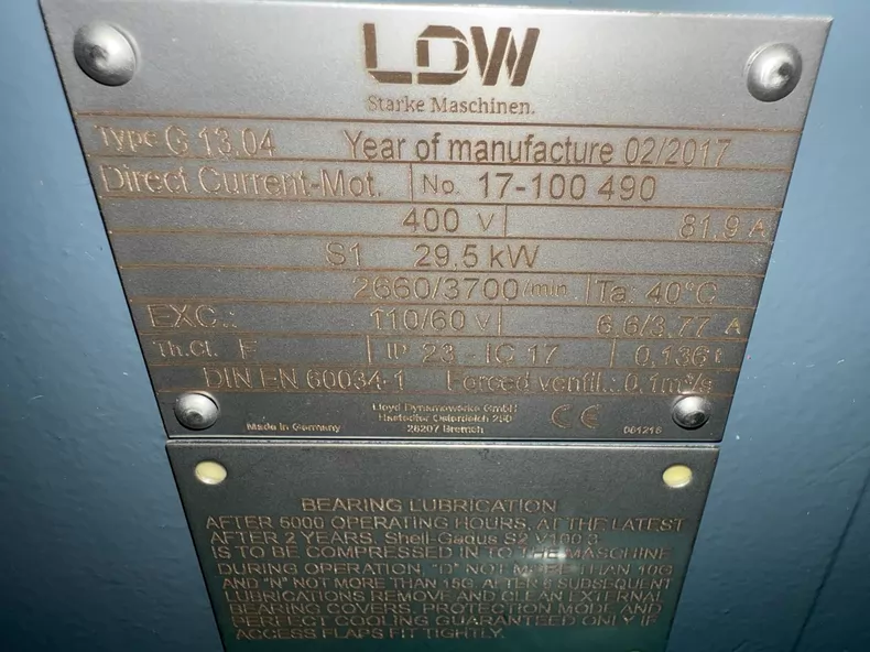 G13.04 DC Motor by LDW - Precision Control for Machinery