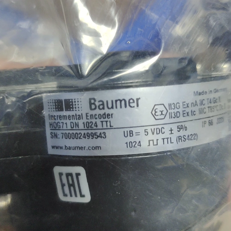 Baumer Incremental Encoder HOG71 DN 1024 TTL for Automation