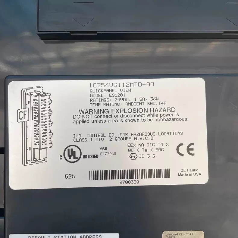 Intuitive GE Touch Screen HMI IC754VGI12MTD-AA for Automation