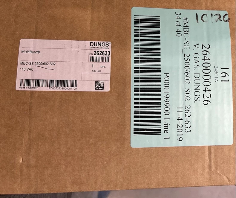 MBC-SE 2500/602 S02 DUNGS Control - Precise Combustion Regulation