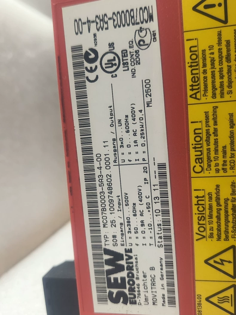 MC07B0003-5A3-4-00 SEW Frequency - Reliable Power Adjustment