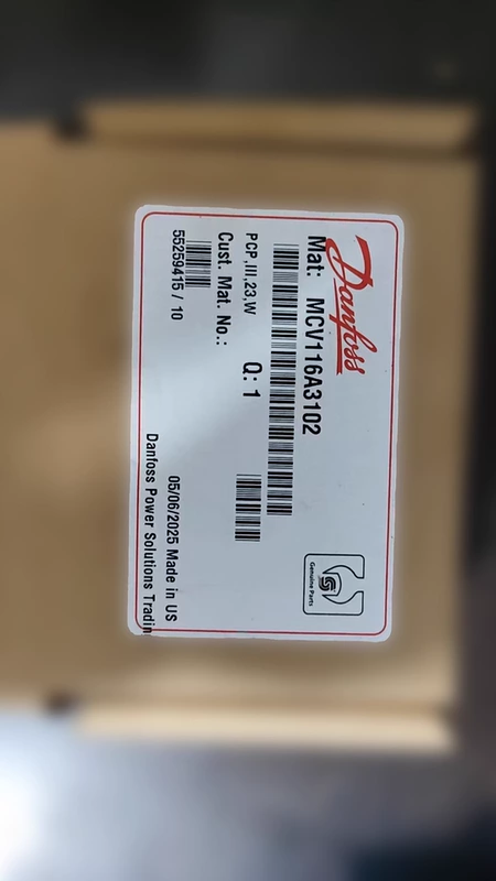 MCV116A3102 Danfoss Control Valve - Reliable Operation