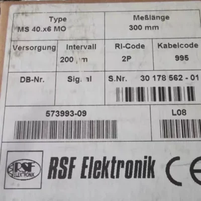 RSF Elektronik Linear Scale 30178562-01 Precision Measuring Tool