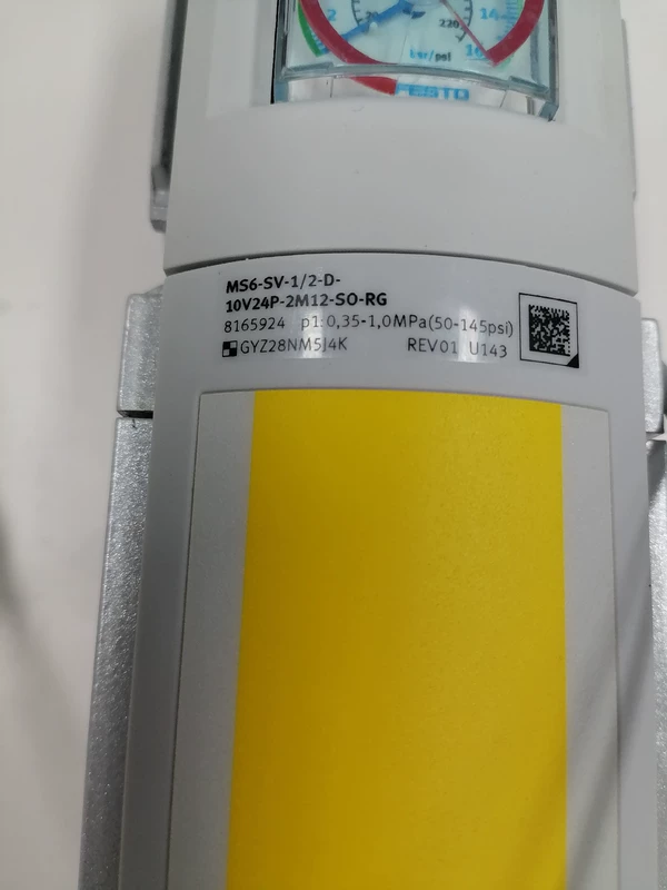 MS6-SV-1/2-D-10V24P-2M12-SO-RG FESTO Soft-Start Valve - Reliable Control
