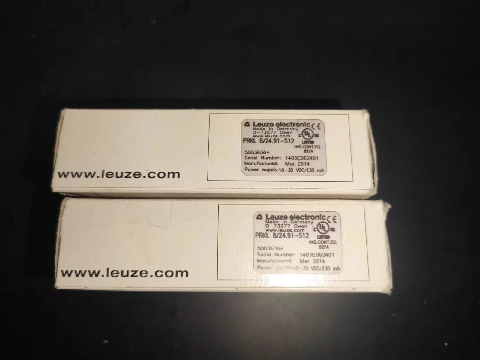 Leuze PRKL 8/24.91-S12 Retro-reflective Photoelectric Sensor