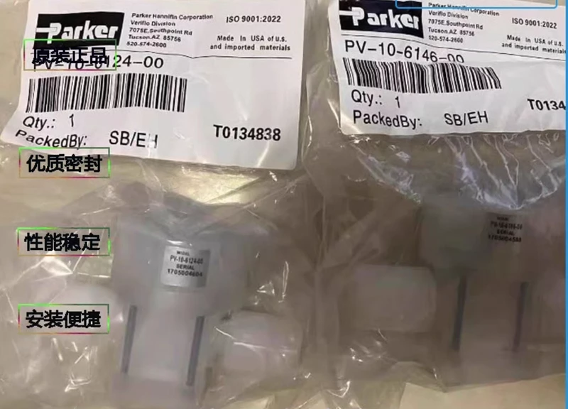 PV-10-6146-00 PFA Diaphragm Valve by Parker - Durable Design