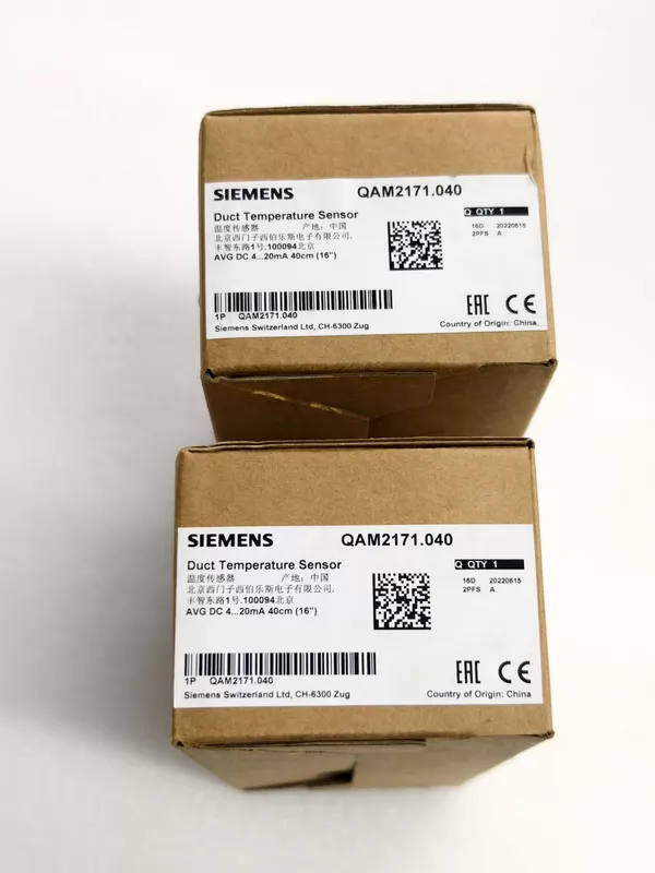 SIEMENS Duct Temperature Sensor QAM2171.040 Accurate Sensing