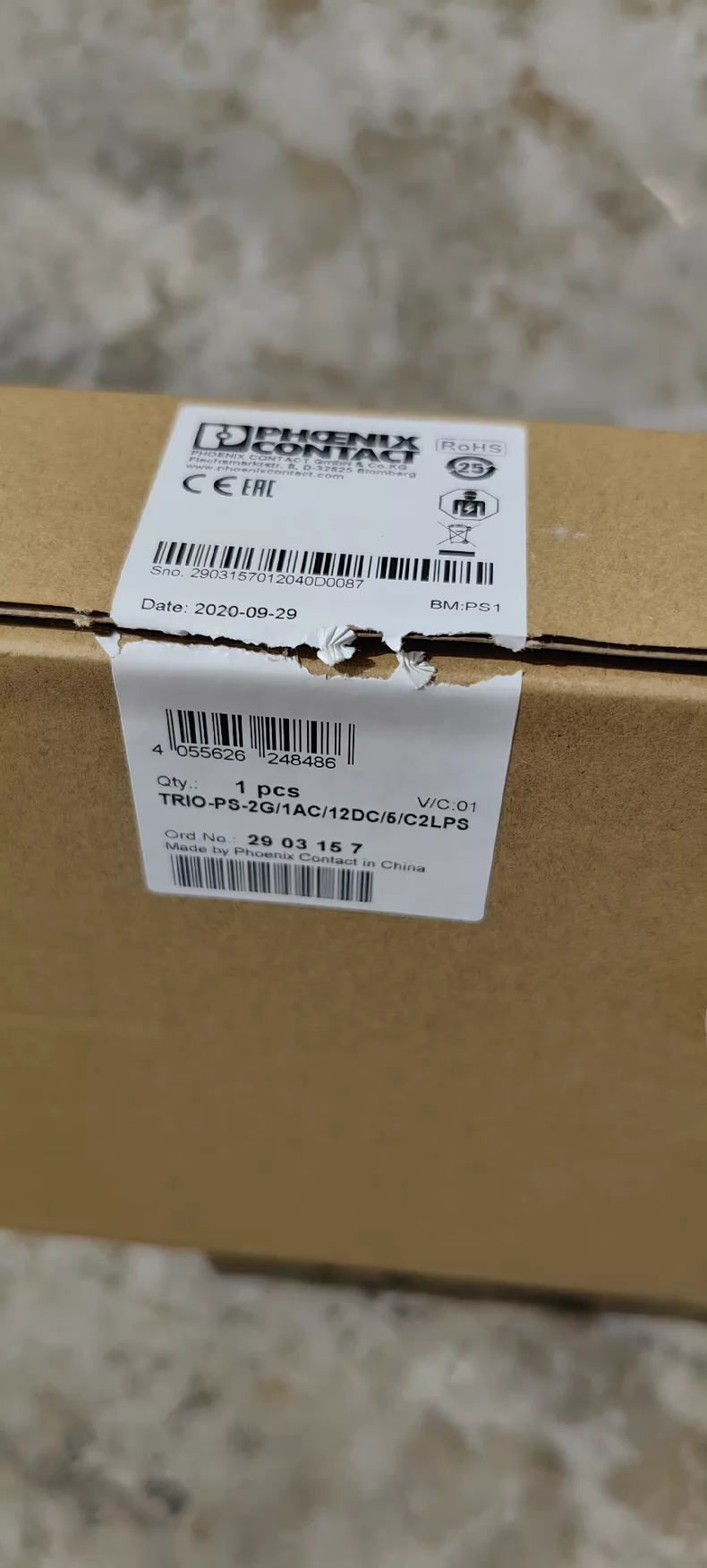 TRIO-PS-2G/1AC/12DC/5/C2LPS Phoenix Contact: Reliable Power