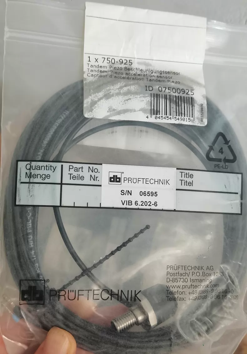Monitor Vibrations with PRUFTECHNIK VIB 6.202-6 06595 Sensor