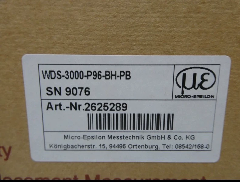 Accurate Micro Detectors Draw Wire Sensor WDS-3000-P96-BH-PB