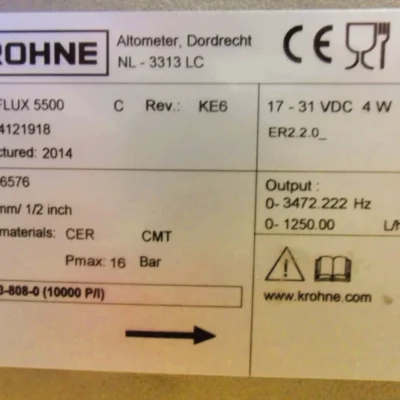 KROHNE 0-901-73-808-0 A14121918 Flowmeter | Industrial Liquids