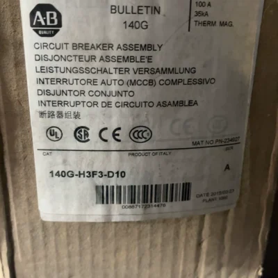 Industrial Circuit Protection Allen-Bradley 140G-H3F3-D10 Breaker