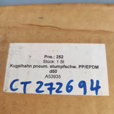 +GF+ 199231837 d50 DN40 Ball Valve for Industrial Piping