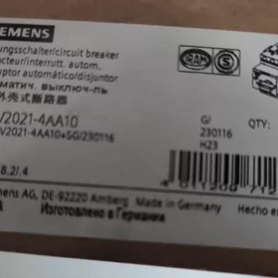 Siemens 3RV2021-1CA10 - Industrial Circuit Protection