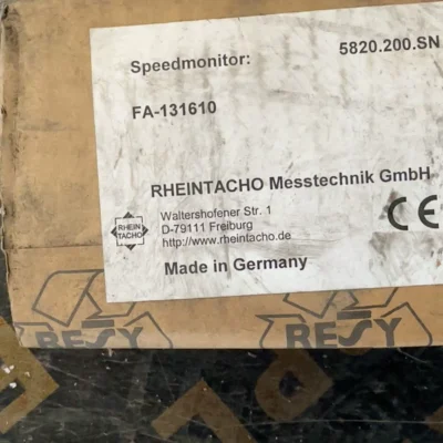 Industrial Overspeed Protection Relay Rhein 5820.200.SN FA-131610 for Turbines