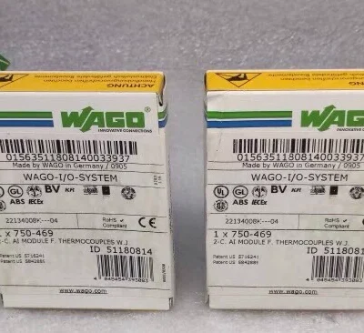 WAGO 750-469 2-Channel Analog Input Thermocouple Module