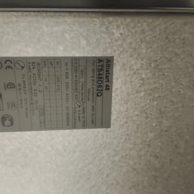 Schneider Soft Starter ATS48D62Q for Efficient Starts