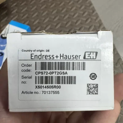 Endress+Hauser Conductivity Sensor CPS72-0PT2GSA - Reliable