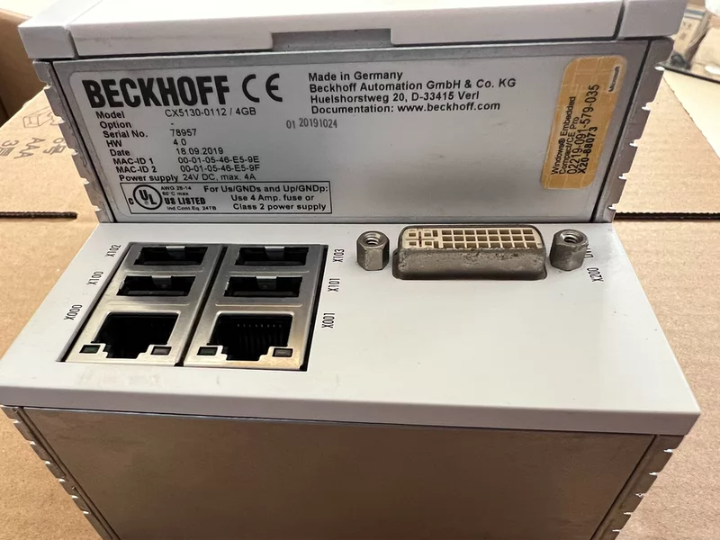 Beckhoff CX5130-0112/4GB Embedded PC Controller - Image 2