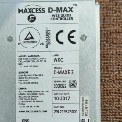 MAXCESS Web Guide D-MAXE-3 - Reliable Tension & Alignment Control