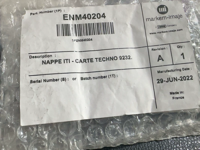 Imaje ENM40204 Inkjet Printer Spare Part Replacement