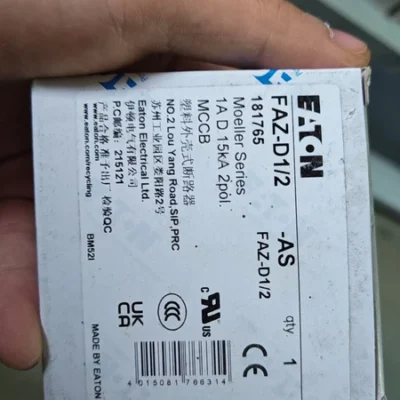 Motor Protection with EATON FAZ-D1/2-AS Breaker
