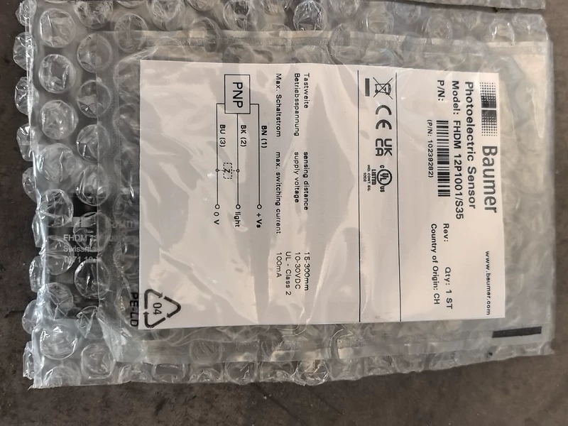 Baumer FHDM 12P1001/S35 10239282 Diffuse Reflective Sensor