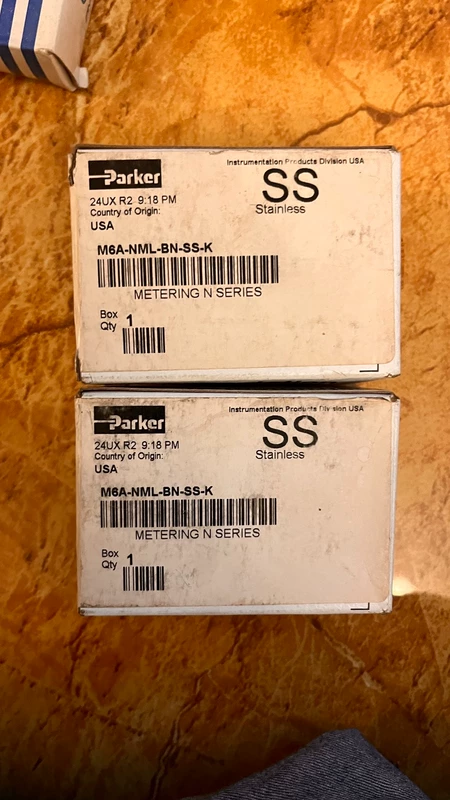 Parker Needle Valve M6A-NML-BN-SS-K - High-Quality Design