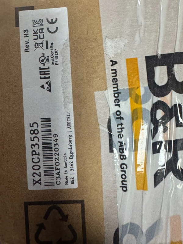 B&R X20CP3585 PLC CPU - Robust & Efficient Processing