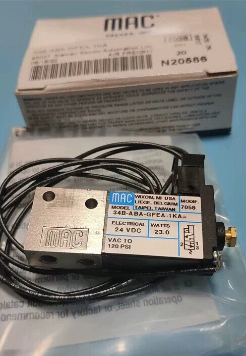 MAC 34B-ABA-GFEA-1KA Solenoid Valve for Pneumatic Control