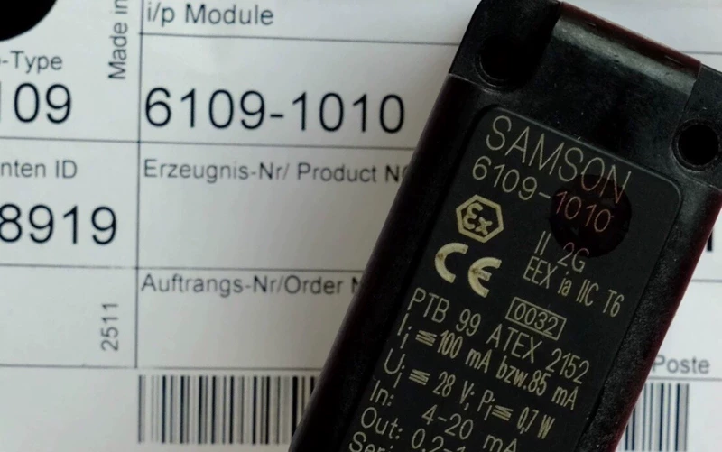 Samson 6109-1010 I/P Converter for Industrial Control