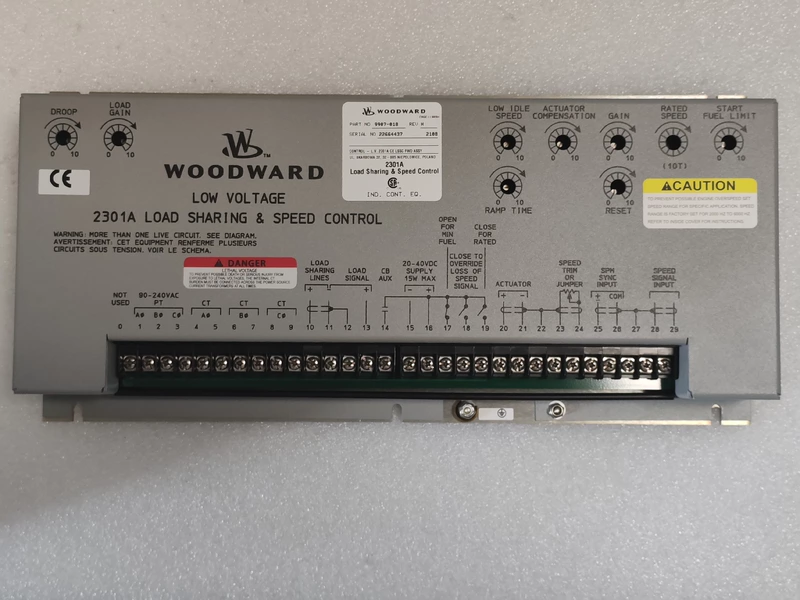 Woodward 9907-018 Generator Speed Control Board