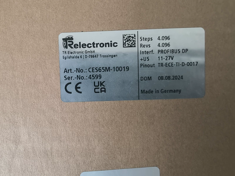 TR Electronic CES65M-10019 4599 Singleturn Absolute Encoder - Image 2