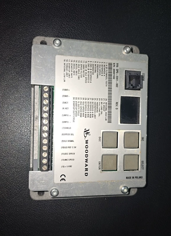 WOODWARD DPG-2201-002 Governor Board for Engine Control