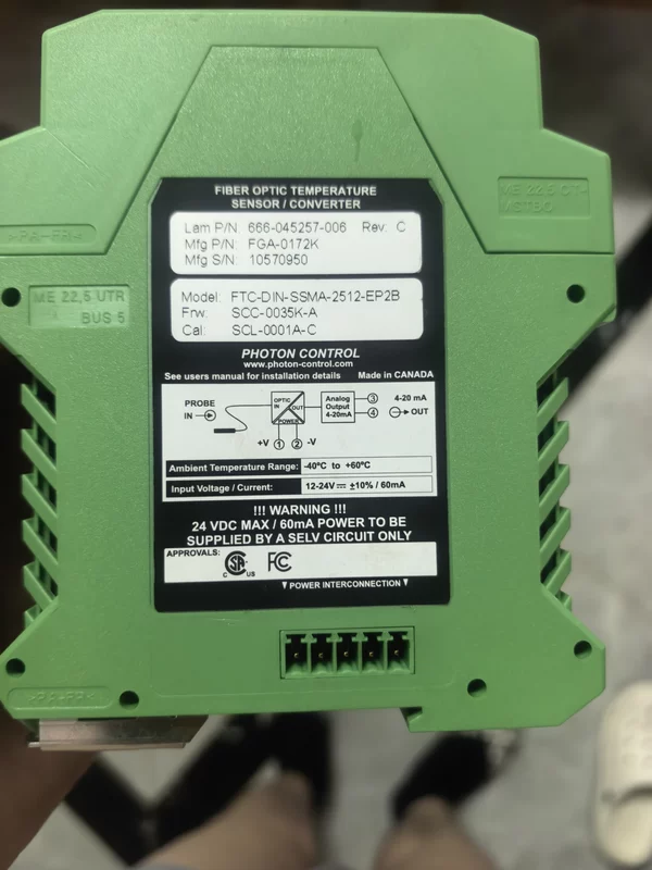 Photon Control FTC-DIN-SSMA-2512-EP2B Fiber Optic Sensor