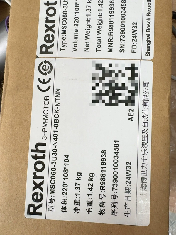 REXROTH MSC060-3U30-N401-0BCK-NTNN Servo Motor