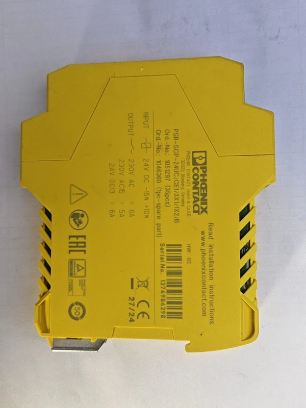 Phoenix Contact 1051297 PSR-SCP Safety Relay Module 24V