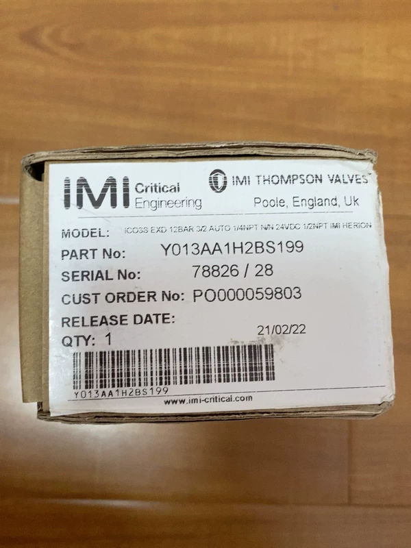 NORGREN HERION Y013AA1H2BS199 Explosion-Proof Solenoid Valve