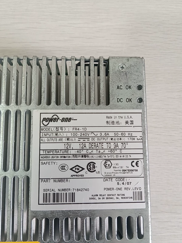 POWER-ONE FR4-1D Power Supply Industrial Used Unit - Image 2