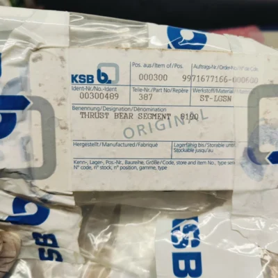 KSB 00300489 Pump Thrust Pad for Reliable Operation