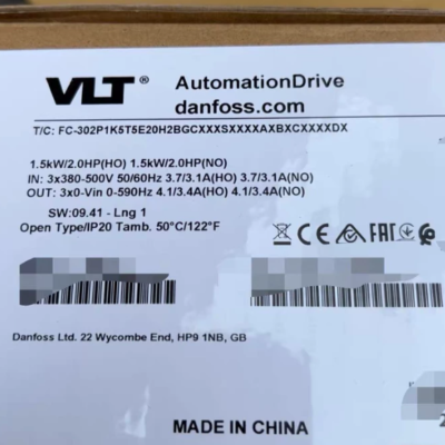 Danfoss FC-302P1K5T5E20H2BGCXXXSXXXXAXBXCXXXXDX VFD