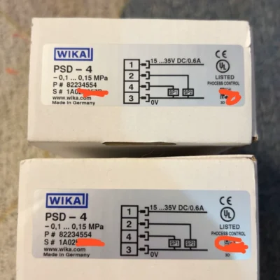 wika PSD-4 82234554 Pressure Sensor 4-20mA Industrial