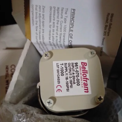 Electrical Converter Unit Bellofram T-1000 961-070-000