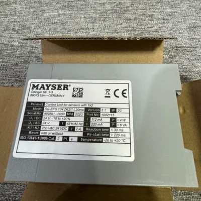 Mayser SG-EFS 104 ZK2/1 Safety Relay for Industrial Use