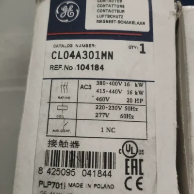 Industrial Contactor GE CL04A301MN 30A Motor Starter