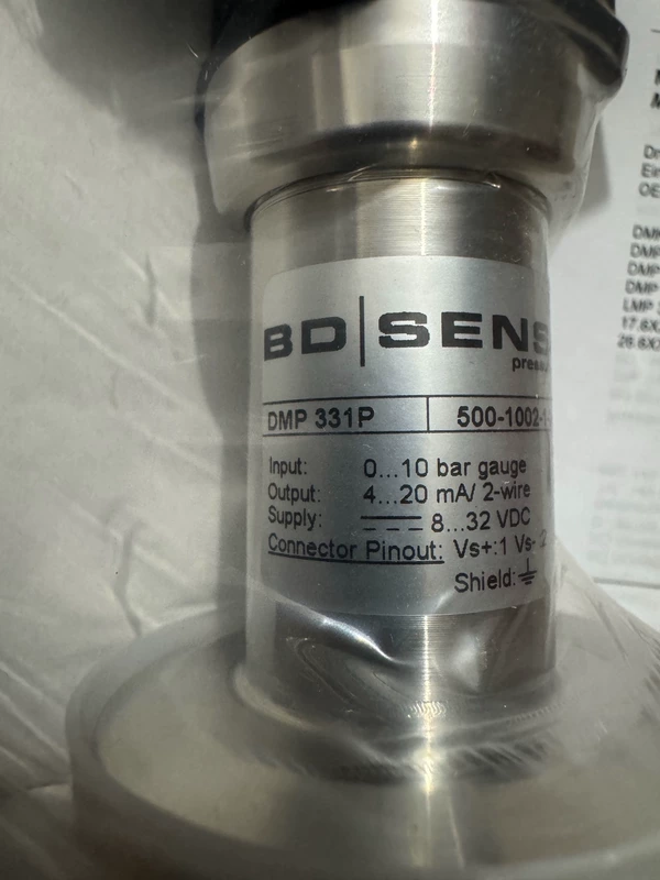 BD SENSORS DMP331P 500-1002-1-2-100-C61-1-0-1-517 Pressure Sensor - Image 3