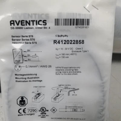 Aventics R412022858 Sensor for Pneumatic Automation