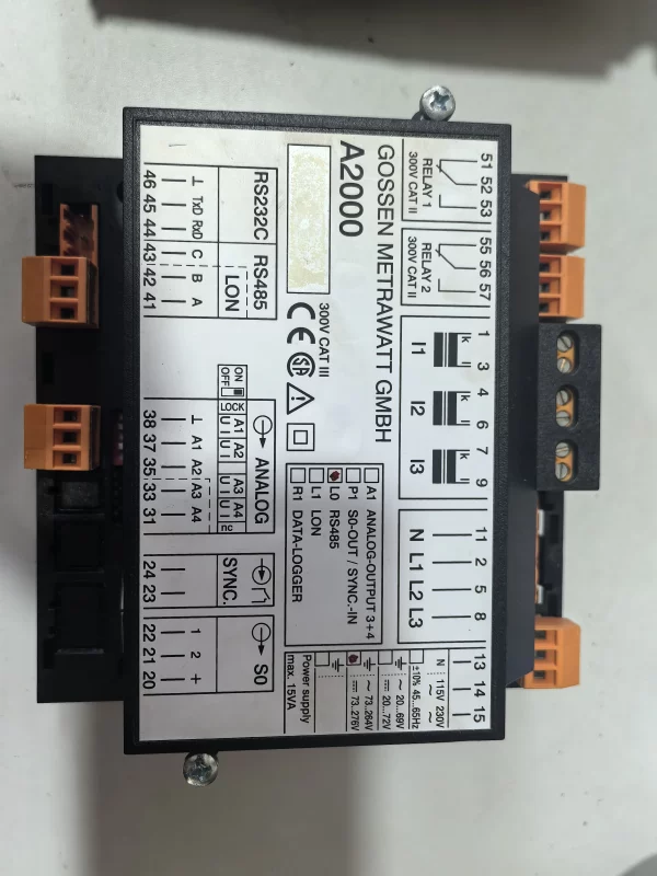 Multifunction Meter GOSSEN METRAWATT A2000 Used Panel - Image 2