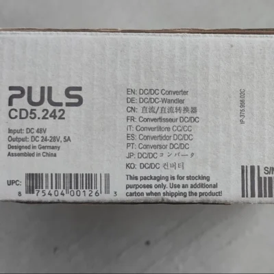 PULS CD5.242 DC/DC for Control Cabinet Automation Systems