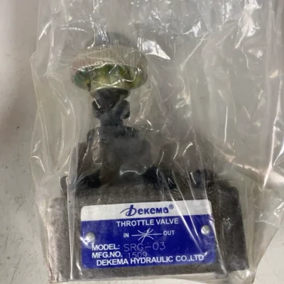 Speed Control Valve Dekema SRG-03 Hydraulic Flow Regulator